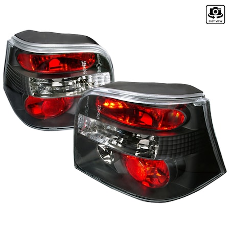 Spec-D Tuning 99-04 Volkswagen Golf Altezza Tail Light Black LT-GLF99JM-TM